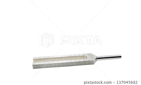 Tuning Fork DNA Tuner Macro Photography Transparent Background Silver Tuning Fork DNA Tuner Macro Photography Transparent Background Silver 137045682