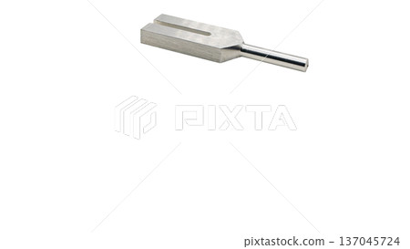 音叉調音器、微距攝影、透明背景、金屬修復工具 137045724