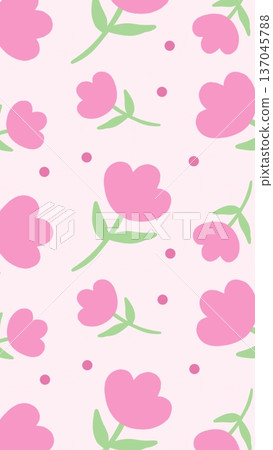 Cheerful Floral Gift Wrap Pattern Cheerful Floral Gift Wrap Pattern 137045788