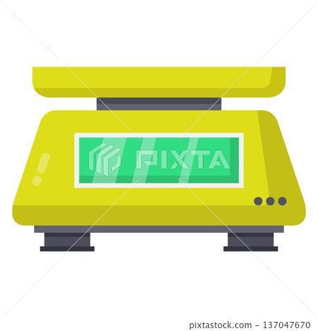 Electric kitchen scale 137047670