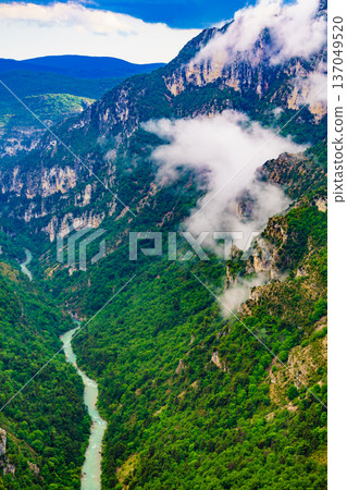 Verdon Gorge in Provence France. Verdon Gorge in Provence France. 137049520