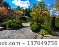 Amazing Japanese dry garden (karesansui)  or Japanese rock garden - part of Japnese garden In gardens of the World 137049756