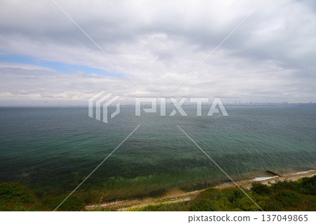 view of istanbul. rocks and sea. view of istanbul. rocks and sea. 137049865