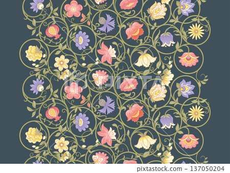 Ornate floral seamless pattern Ornate floral seamless pattern 137050204