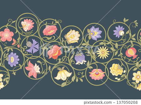 Ornate floral seamless pattern Ornate floral seamless pattern 137050208