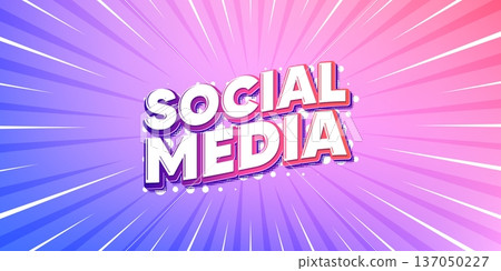 Social media sun rays gradient banner. Light burst background. Social media text. Social network tag icon. Web post. Gradient sun rays. Sunburst light. Vector Social media sun rays gradient banner. Light burst background. Social media text. Social network tag icon. Web post. Gradient sun rays. Sunburst light. Vector 137050227