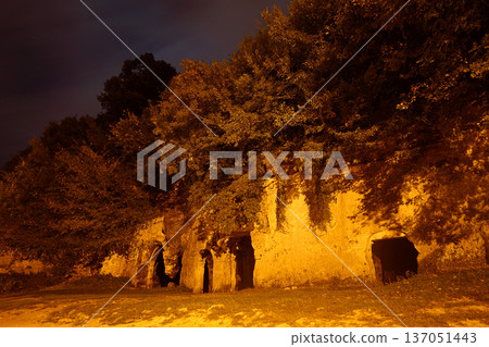 night and abandoned house night and abandoned house 137051443