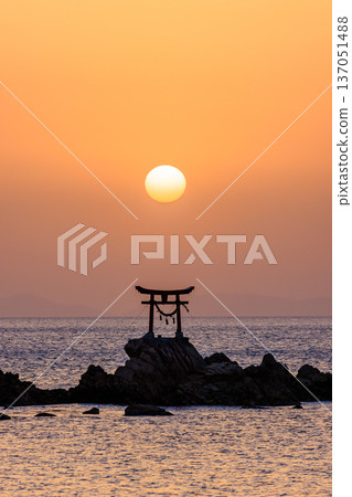 八幡那田宮神社的冬天、木島和日出，大分縣杵築市 137051488