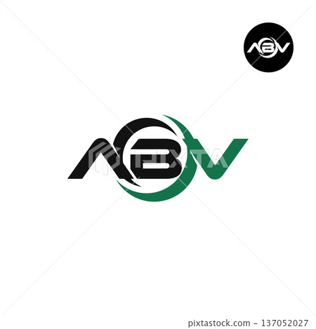 Letter ABV Logo Design Readymade Initial Letter ABV Logo Design Readymade Initial 137052027
