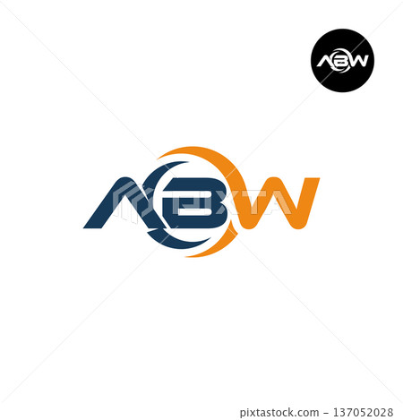 Letter ABW Logo Design Readymade Initial Letter ABW Logo Design Readymade Initial 137052028