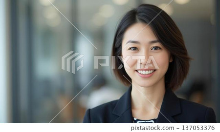 Young business woman with a smile 137053376