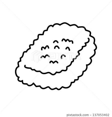 nuggets chiciken outline 137053402