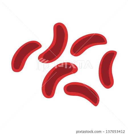sickle blood cell illustration sickle blood cell illustration 137053412