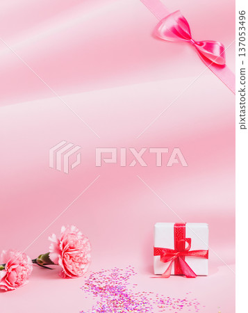 母親節背景素材的直版圖片 137053496