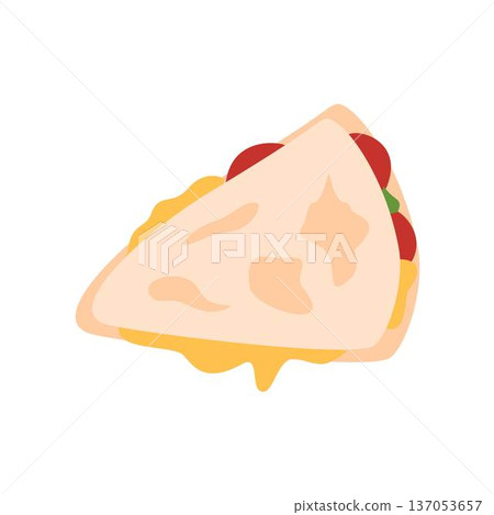 delicious cheesy chickenn quesadilla food, melted cheese 137053657