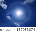 Rainbow halo around the sun 137053874