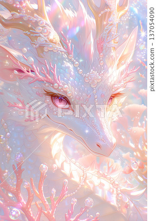 美麗的龍神系列：珊瑚與珍珠龍神 137054090