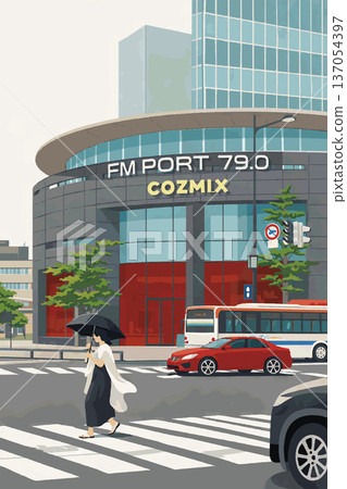 Everyday street corners in Niigata City 137054397