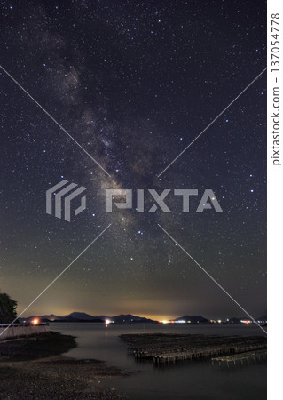 瀨戶內海初夏星空，夏季銀河與星座 137054778