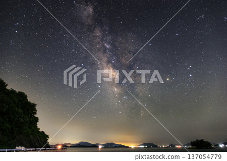 瀨戶內海初夏星空，夏季銀河與星座 137054779