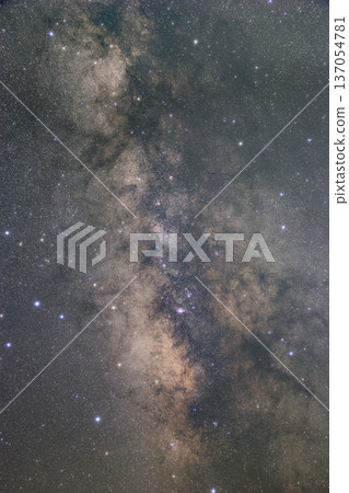 Early summer starry sky photo Milky Way center 137054781