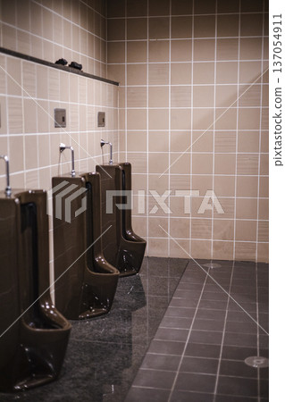 Men's toilet urinal Public toilet facilities Indoor hygiene space 137054911