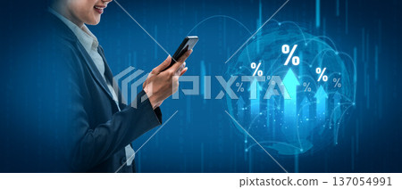 Rising interest rate and financial growth trend Vouch Rising interest rate and financial growth trend Vouch 137054991