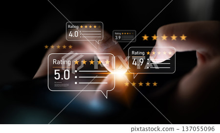 Customer review and rating system for feedback and trust building Latch 137055096