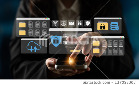 Cybersecurity login interface for file protection Parse Cybersecurity login interface for file protection Parse 137055303