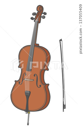 大提琴圖標 137055409
