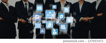 Loan icons represent debt, repayment, and financial planning Entice 137055471