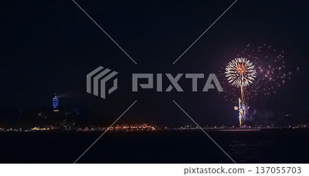 Enoshima Sea Candle and Fireworks, Kamakura Enoshima Sea Candle and Fireworks, Kamakura 137055703