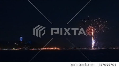 Enoshima Sea Candle and Fireworks, Kamakura 137055704