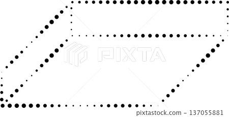 Geometric shapes dots line. Element for design Geometric shapes dots line. Element for design 137055881