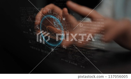 Global AI and data processing system with digital earth interface Marrow 137056005