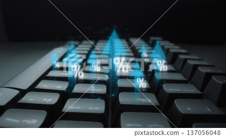 Rising interest rate and financial growth trend Marrow Rising interest rate and financial growth trend Marrow 137056048