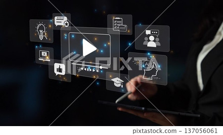 Video Marketing Strategy and Engagement Icons Muxer Video Marketing Strategy and Engagement Icons Muxer 137056061