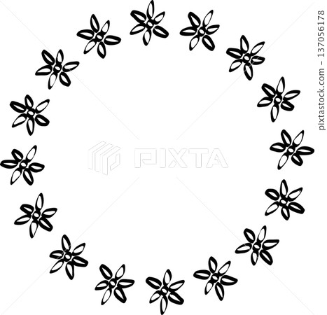 Circle frame brush Circle frame brush 137056178