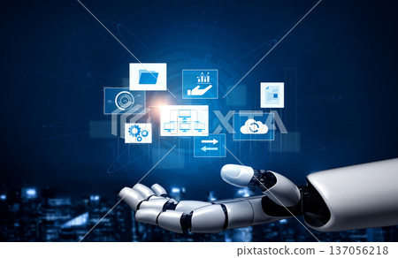 AI coordinating business infrastructure workflow system Vouch 137056218