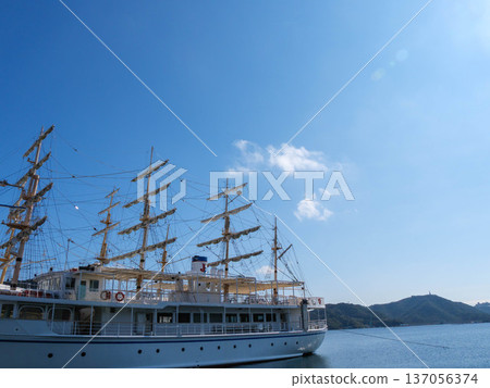 兵庫縣南川市福倉港的春海 兵庫縣南川市福倉港的春海 137056374