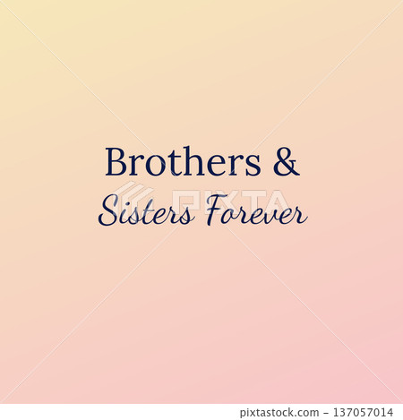 Brothers and Sisters Forever Minimal Quote Poster Brothers and Sisters Forever Minimal Quote Poster 137057014