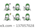 Student female avatar icon set 137057028