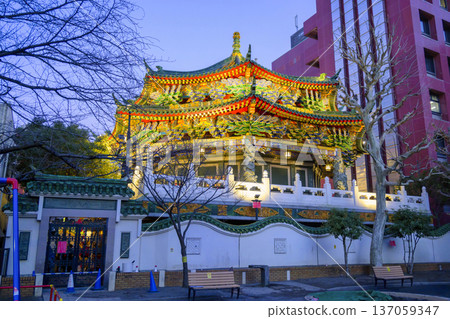 Yokohama Chinatown, Guandi Temple Street, Yokohama Mazu Temple, Chinese New Year Festival, Yamashitacho Park Yokohama Chinatown, Guandi Temple Street, Yokohama Mazu Temple, Chinese New Year Festival, Yamashitacho Park 137059347