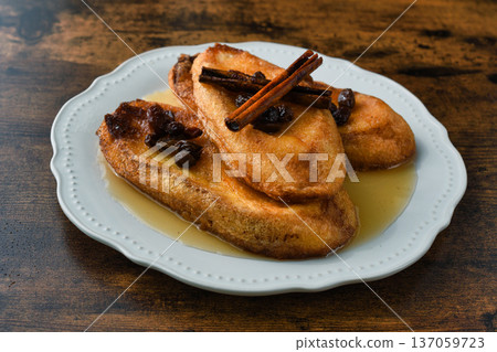 Caballero pobre, a dessert from the Yucatan Peninsula of Mexico 137059723