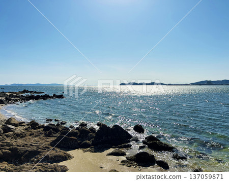 The sea seen from Takeshima The sea seen from Takeshima 137059871