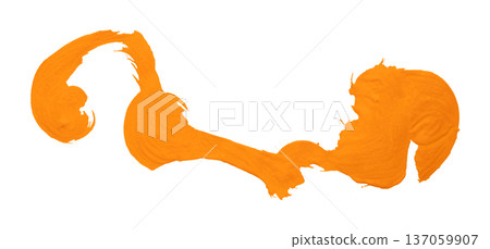 orange watercolor background. Artistic hand paint. Isolated on transparent background. orange watercolor background. Artistic hand paint. Isolated on transparent background. 137059907