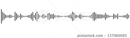 Vivid Music Audio Spectrum Flat Vector | Transparent Background, Waveform, Sound 137060085