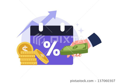 Dividend Yield Concept with Hand Receiving Cash 137060307