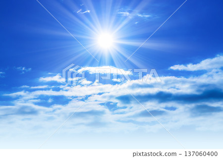 The sun in the blue sky The sun in the blue sky 137060400
