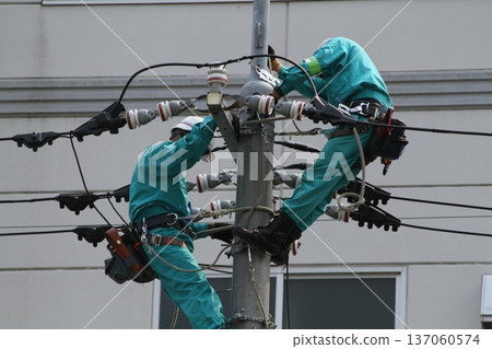 高壓輸電線路災害復原工作 137060574